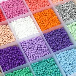 24 grade alfabeto contas e cor de vidro arroz contas kits jóias diy arte artesanato fazendo pulseira colar brincos corda contas conjunto - Image 2