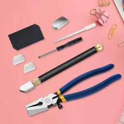 Vidro corte Tool Kit e conta-gotas óleo para Vitral, 10 pcs - Image 4