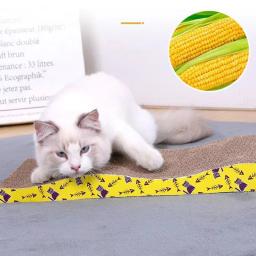 Papelão ondulado Pet Scratching Board Brinquedos de gato Almofada de unhas de moagem Móveis de proteção interativa Brinquedo Scratcher de gatos - Image 2