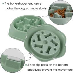 Tigela de alimentação lenta antiengocante para cães, tigelas de alimentação lenta, pet antiderrapante, coma pratos, puzzle tigelas para cães pequenos e médios - Image 6