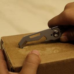 Keychain Folding Knife Multitool Box Cutter Ferramentas manuais de emergência de acampamento Multiuso EDC Pocket Knife Gadgets de sobrevivência - Image 6