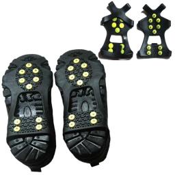 1 par 5-parafuso prisioneiro neve gelo garra escalada anti deslizamento picos apertos crampon chuteiras sapatos capa para botas masculinas tamanho 35-43 - Image 2