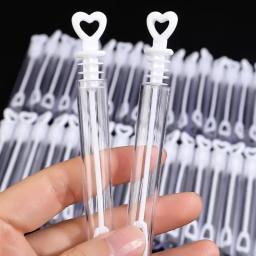 Amor coração varinha tubo bolha garrafa de sabão transparente bolhas tubos para festa de aniversário de casamento decoração chá de bebê favores crianças brinquedos - Image 5