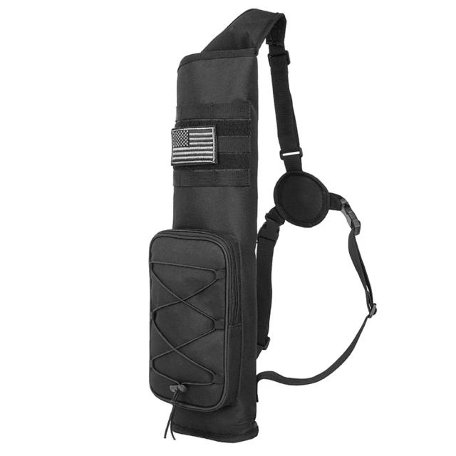 Bolsa de Ombro Portátil para Caça com Arco e Flecha, Alça Ajustável e Suporte Quiver com Espessamento Inferior para Acessórios de Aventura ao Ar Livre