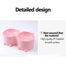 Alimentador de alimentos duplo elevado para animais de estimação, suporte elevado para gato, cachorro e gatinho, bacias d'água, alimentação para animais de estimação, suprimentos e acessórios - Image 3