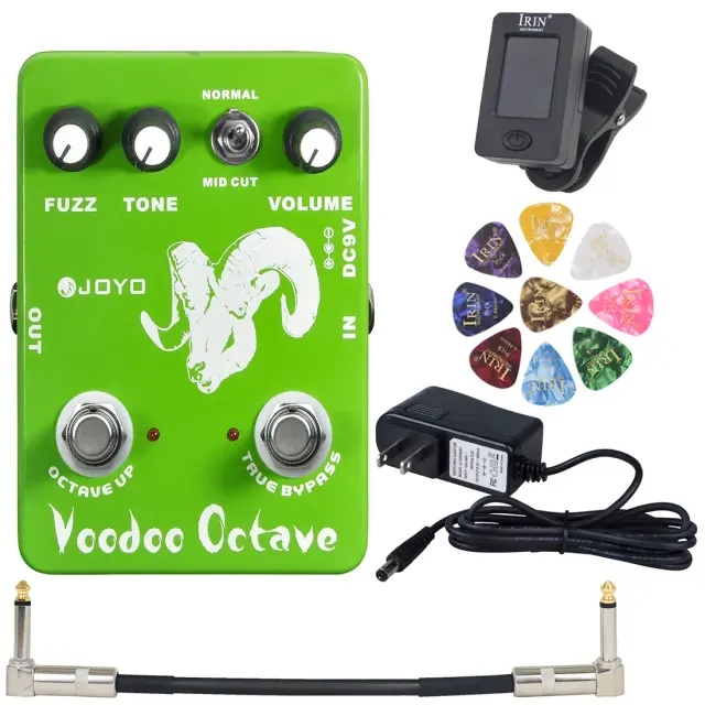 Efeitos de Guitarra Elétrica Joyo/Iren: Mini Pedal Fuzz Oitava Vodu com True Bypass e 3 Modelos Disponíveis