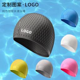 New Silicone Natação Cap Moda Piscina Cap Impermeável Proteção Orelha Profissional Esportes Aquáticos Swim Hat - Image 3