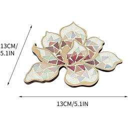 Kit criativo de mosaico artesanal, kit de mosaico DIY, flor brilhante, artes e ofícios para adultos e crianças, amantes de artesanato artesanal - Image 6