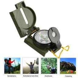 Camping ao ar livre portátil dobrável bússola, caminhadas, sobrevivência, viagem precisão, navegação Expedition ferramenta, verde, novo, 2023 - Image 2