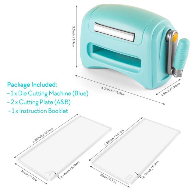 Máquina de Corte Mini para Scrapbook e Artesanato DIY - Cortador com Gravação em 4 Cores