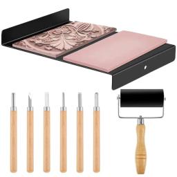 Linóleo Carving Tools Set, Impressão Kit para Produção de Impressão, Block Printing Kit, Print Making - Image 2