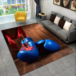3D luvas de boxe boxer luta área tapete grande, tapete tapete para sala de estar quarto sofá capacho decoração, crianças antiderrapante tapete - Image 1