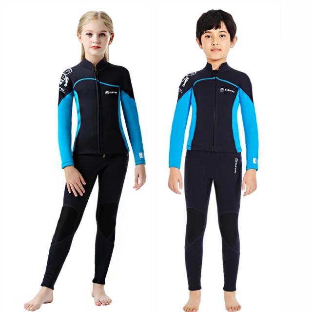 Trajes de neoprene completos para crianças: roupas de mergulho e surf para meninos e meninas