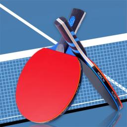 HUIESON-Raquete De Tênis De Mesa De Carbono Com Saco De Transporte, 5 Contraplacado Plus 2 Inner Carbon Ping Pong Paddle, 7 Star, Novo, 2 Pcs Set - Image 2