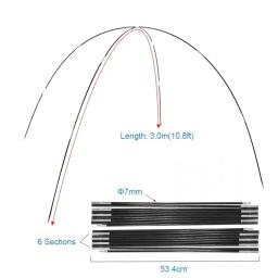 1 conjunto de haste de barraca de acampamento de fibra de vidro, 3m-4.9m, barras de suporte ao ar livre, molduras de toldo, kit de barraca de acampamento - Image 6