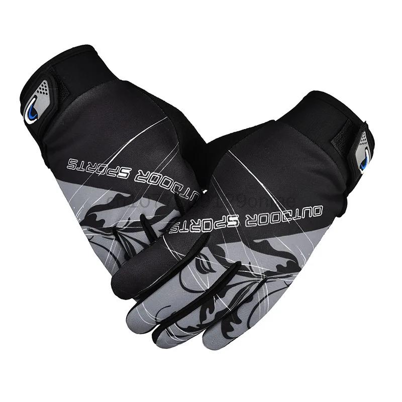 Luvas para motociclismo masculino e feminino, tela sensível ao toque, antiderrapante, resistente ao desgaste, respirável, com todos os dedos, esportes ao ar livre, ciclismo, bicicleta - Image 1