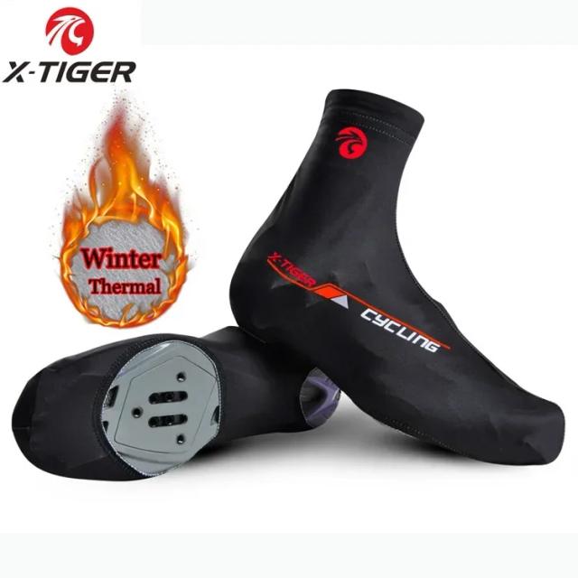 Capa Térmica para Sapatos de Ciclismo X-TIGER: Proteção Quente e à Prova de Vento para MTB e Corrida