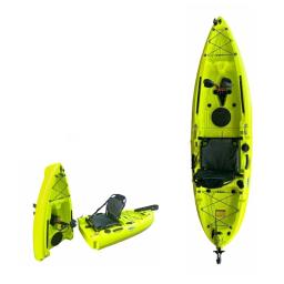 Destacável caiaque de pesca para desportos aquáticos, 2 pessoa modular, três seção, Pedal Drive, emenda, alta qualidade - Image 3
