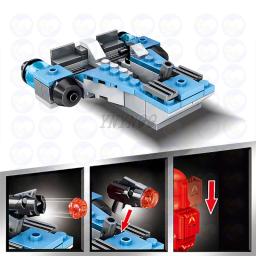 Blocos de construção DIY com arma Lightsaber para crianças, filme soldados, aeronaves artesanais, brinquedos criativos, 2023 novo - Image 5
