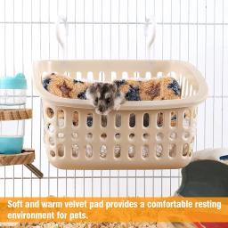 Cama Pendurada na Gaiola para Hamster, Rede, Acessórios para Animais, Papagaio, Rato, Voando, Rato, Pássaro, Cobaia - Image 2