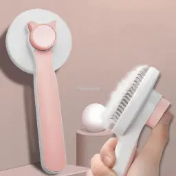 Auto limpeza slicker escova para cão e gato remove undercoat emaranhado cabelo massagens partícula pet pente melhora a circulação - Image 1