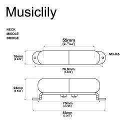 Artec LSA70 Alnico 5 batom estilo bobina única pescoço ponte intermediária captador para guitarra elétrica estilo Strat - Image 2