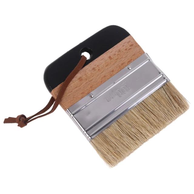 Pincel de Cera e Giz de Cerdas Naturais para Decoração de Casa e Projetos de Madeira L9BE