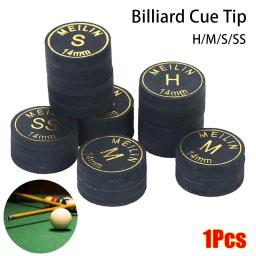 1 pçs novo snooker piscina bilhar dicas de taco h/m/s/ss 14mm dicas de bilhar pólo acessórios de reparo 9 camadas bilhar cue cabeça - Image 1