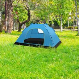 Barraca de acampamento leve de camada única, exterior, praia, mochila, caminhada, viagem, 2 pessoas - Image 5