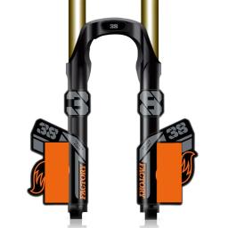 2021 flutuante 38 dh mountain bike garfo adesivos mtb speed down mountain 38 mais recentes decalques garfo dianteiro - Image 1