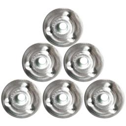 100 pcs metal vela pavio sustentadores tabs, prata encerado transportar pavio suporte para cera base fixa suporte vela que faz a ferramenta - Image 3