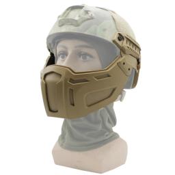 Tactical meia cara protetora capacete para caça, Airsoft e Paintball, RÁPIDO capacete acessórios - Image 4