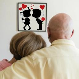 Pintura Plástica Reutilizável Stencil, Arte e Artesanato Stencils, Boy and Girl Heart, Young Love, 11,8x11,8" - Image 6
