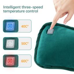 Aquecedor De Mão De Grafeno De Aquecimento Elétrico, Calor Quente Saco, Almofada De Luvas De Travesseiro, USB Recarregável, Inverno Quente Mãos Térmicas e Aquecedor De Pés - Image 3