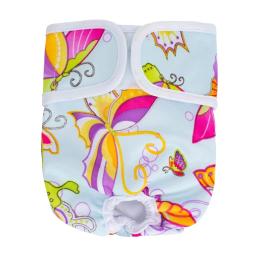 Fraldas para cães laváveis reutilizáveis, feminino altamente absorvente doggie pant, tamanho ajustável fraldas de cachorro para o período do cão, 1pc - Image 4