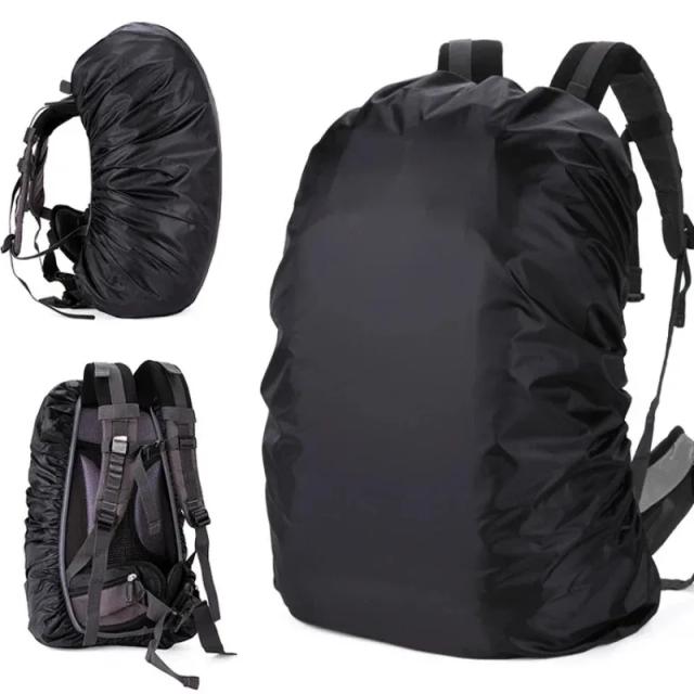Capa de Mochila Impermeável Preta para Caminhadas, Camping, Viagens e Ciclismo em Atividades ao Ar Livre