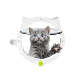Portão De Cachorro De Plástico Para Animais De Estimação, Porta Interior, Fechadura De Segurança, Porta De Flap, Fácil Instalação, Brinquedos De Gatinho, Suprimentos De Animais, Janela Exterior - Image 1