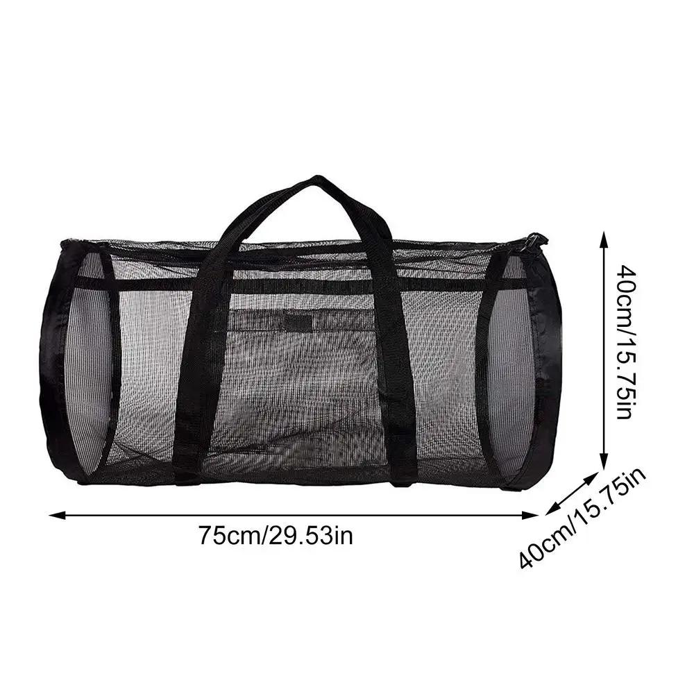 Multifuncional Snorkeling Foldable Mesh Tote, Surf, Natação, Portátil, Nylon, Exterior, Mergulho, Extra Grande, Saco De Armazenamento De Praia - Image 1