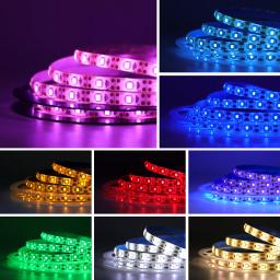 Fita de Iluminação, Lâmpada Decoração para Casa, Plano de TV, USB, DC 5V, 2835, 0,5 m, 1m, 2m, 3m, LED Strip Light com pilhas AA, 4m, 5m - Image 2