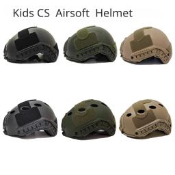 Capacete de proteção rápida tático infantil, jogo de paintball, exército, airsoft, tático, jogos, jogo de CS, crianças - Image 1