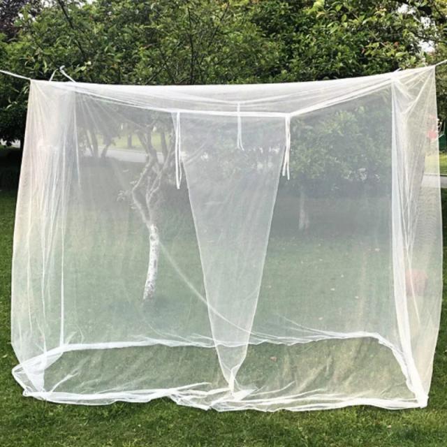 Barraca de Acampamento Branca Portátil e Dobrável com Controle de Mosquitos para Verão ao Ar Livre