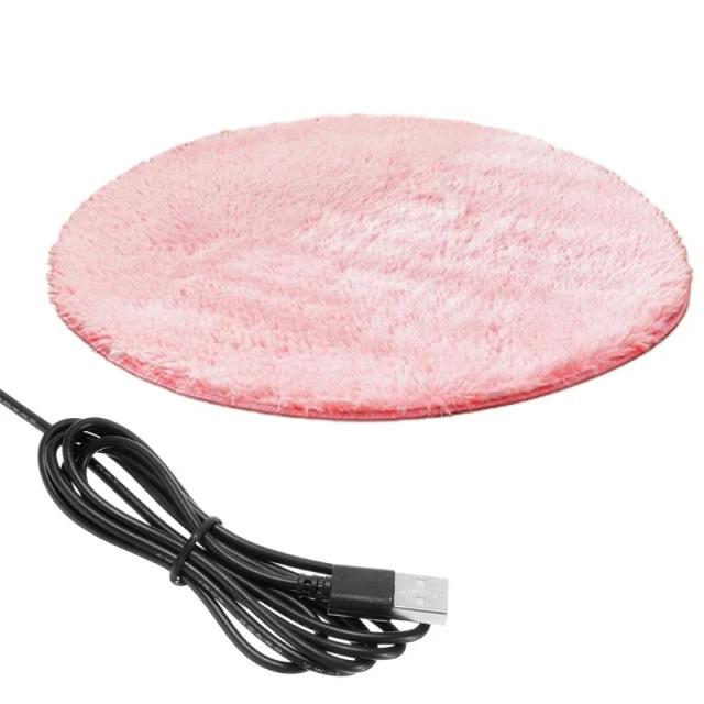 Cobertor Elétrico USB para Pets: Almofada de Pelúcia, Tapete Antirrisco e Cama Aconchegante para Gatos e Cachorros