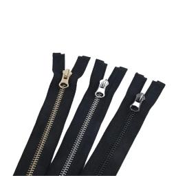 Metal Auto Bloqueio Zíperes para Costura, Open e Close-End, Jaquetas e Vestuário, Acessórios de vestuário, DIY, 50-80cm, 5 #, 2PCs - Image 5