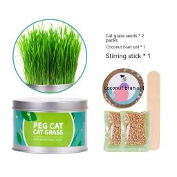 Conjunto de Plantas Hidropônicas para Pet, Grama De Gato, Lanche Para Bola De Cabelo, Limpeza De Grama De Estômago, Suprimentos sem Sementes De Plantas - Image 6
