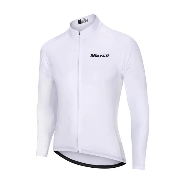 Mieyco Camisa de Ciclismo Masculina Manga Longa UPF 50+ Anti-UV Respirável