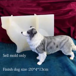 Silicone Moldes de Vários Cães Modelos, Gesso Moldes, Resina Epóxi, Pomerânia, Bulldog, Chihuahua, Cachorro, Animais Presentes, Gesso - Image 5
