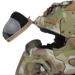 Capacete de Airsoft tático com fone de ouvido embutido, capacete de assalto anti-nevoeiro, máscara removível, equipamento de paintball, proteger o capacete - Image 6