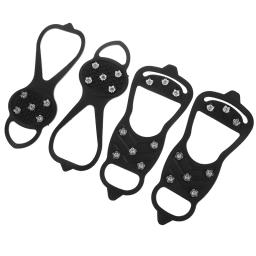 Tampa de sapato esportiva de inverno para mulheres e homens, antiderrapante, garras de gelo, escalada na neve, picos, grampos Crampon, botas, 5, 8 Stud, 2 peças - Image 4