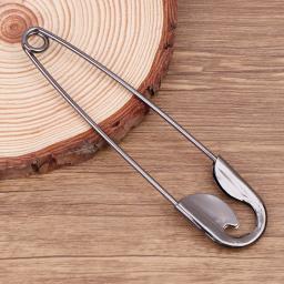 Alfinetes de segurança, em aço inoxidável, 12, 7cm, alfinetes de segurança, botão grande, diy, feito à mão, ferramentas de costura, acessórios - Image 5