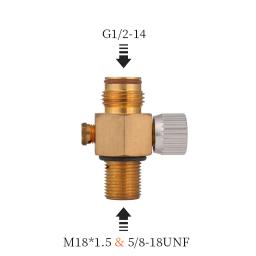 HPA Ar Tanque De Gás De Enchimento Adaptador, Paintball Adaptador Sodastream, CO2 On and Off Valve, Airsoft Campho, Conector PCP, Valvula Regulador - Image 2